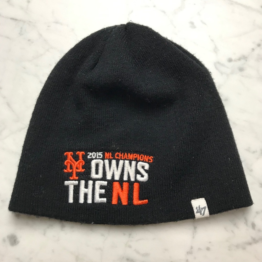 47 NY New York Mets 2015 NL Champions Beanie Hat